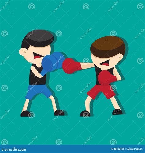 Boxing Cartoon Stock Vector Illustration Of Colorful 48832895