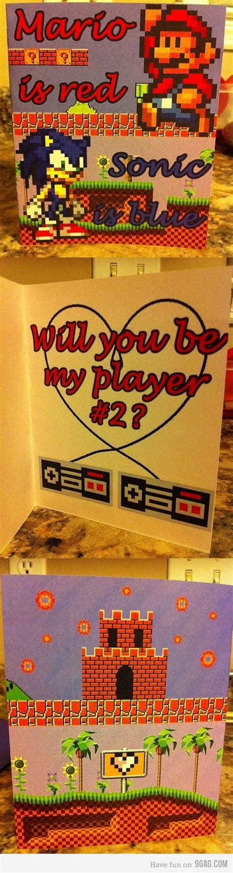 Mario Is Red Sonic Is Blue Will You Be My Player 2