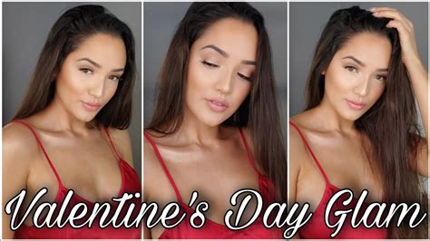 Valentine S Day Nude Glam Soft Natural Makeup Youtube