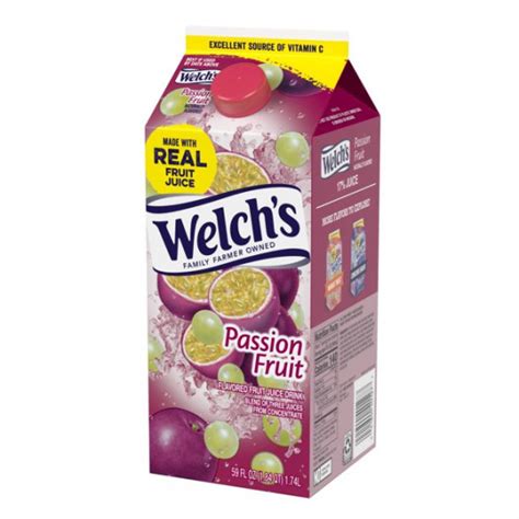 Welchs Passion Fruit Fruit Juice Drink 59 Fl Oz Carton