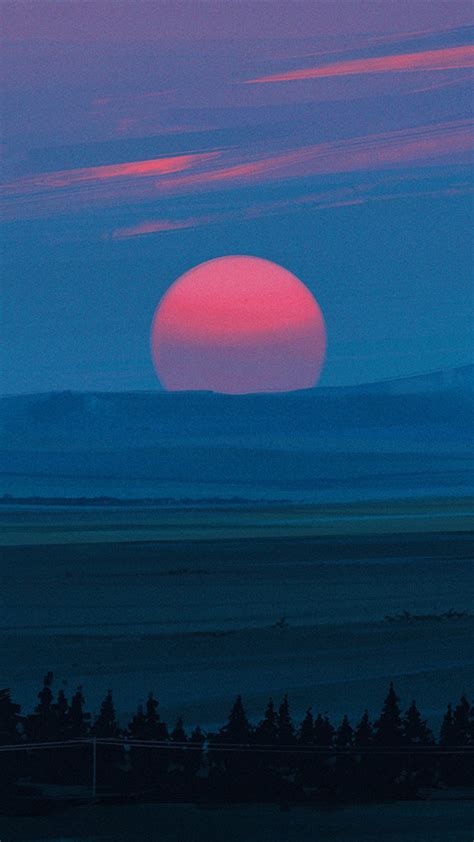 Cold Red Light Sunset Kg Wallpaper 1080x1920