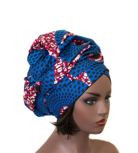Royal Blue African Fabric Head Wraps African Headwraps Ht363 Tess