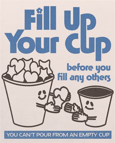Fill Your Cup First Poster Sidewalk Flowers