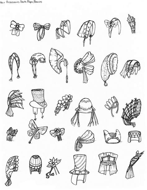 Clothing Hair Accessories Fashion Drawing Sketches Accessories