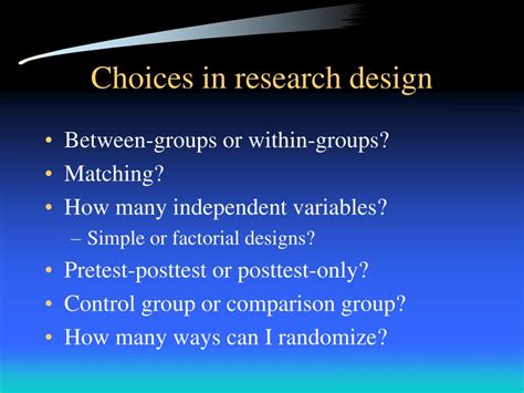 Ppt Research Design Powerpoint Presentation Free Download Id327942