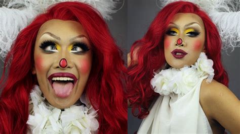 Cute Glamour Clown Halloween Makeup Tutorial Youtube