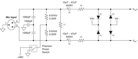 48 Volt Phantom Power Supply Schematic Wiring Draw
