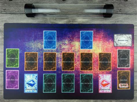 Yugioh Custom Playmat Master Règle 4 Lien Zones Trading Card Game Mat