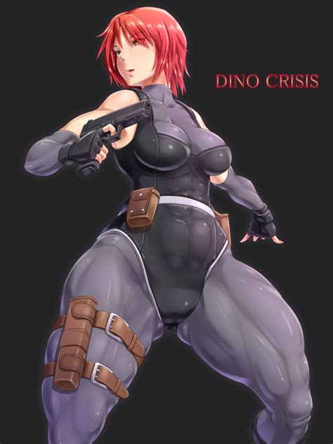 Shikuta Maru Regina Dino Crisis 1girl Abs Belt Bodysuit Breasts