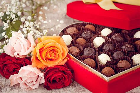 Flowers Or Chocolate Which Do We Prefer On Valentines Day