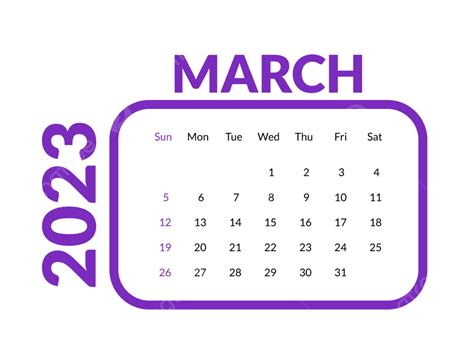 Gambar Maret 2023 Desain Kalender Maret 2023 Desain Kalender Png Dan
