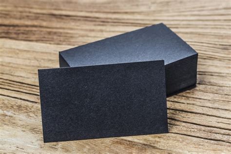 Download Free Black Business Card Stacks Mockup - DesignHooks