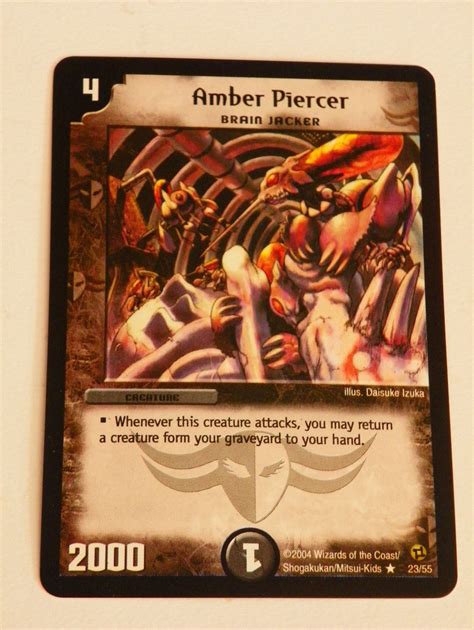 Two team collectible card game (ccg) jointly developed by wizards of the coast and takara tomy (itself an affiliate of hasbro, which owns wotc). Duel Masters cards Amber Piercer Brain Jacker Evo Crushinators of Doom DM02 - mafaldastore