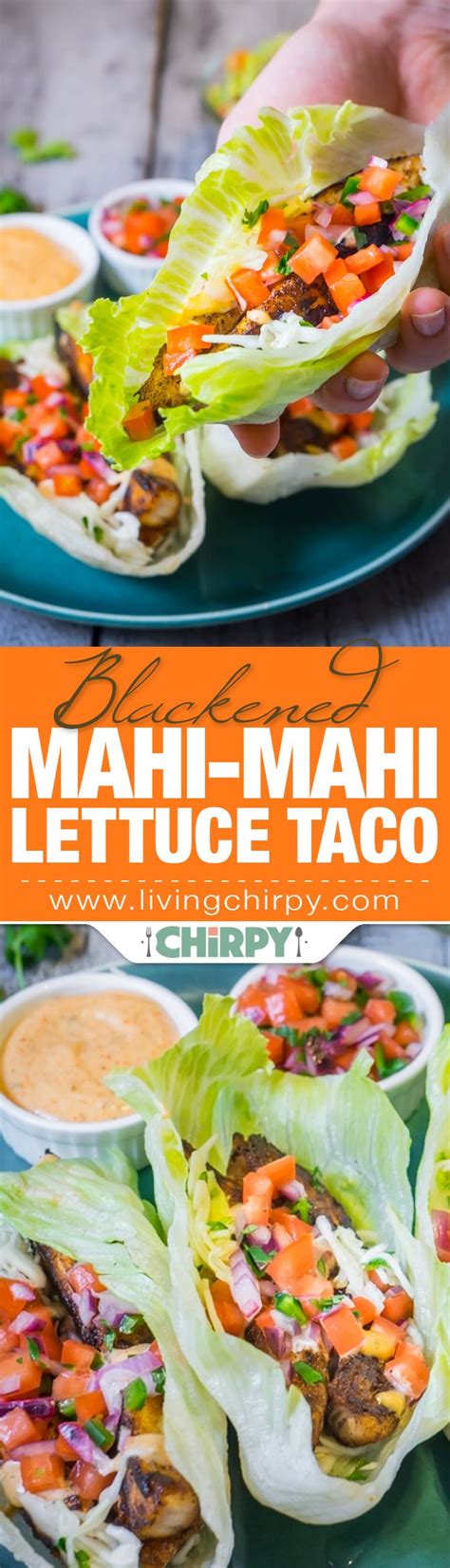 Taco tuesday rocks with these healthy, delicious grilled fish tacos. Blackened Mahi Lettuce Tacos with Cajun Remoulade | Recipe ...