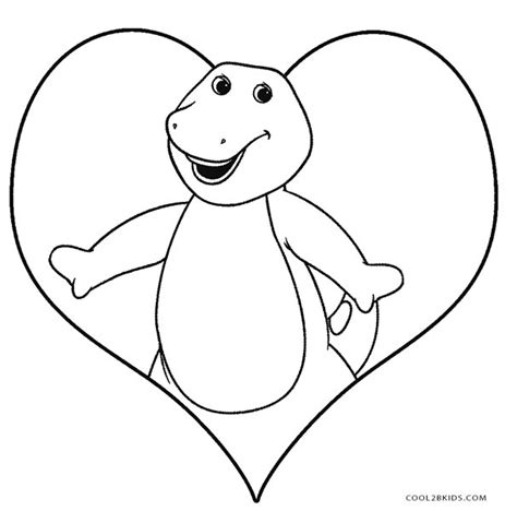 Free Printable Barney Coloring Pages Barney Birthday Party Barney My