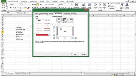 Excel Podstawy Tworzenie Obramowania I Zmiana Koloru T A Kom Rek