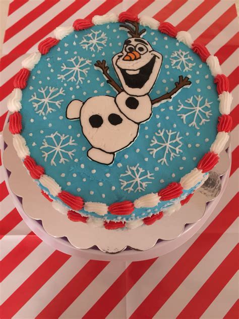 Olaf From Frozen Cake Marble Cake With Vanilla Buttercream Frosting