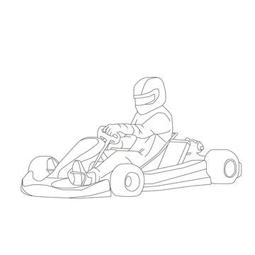 Coloring Pages Of Go Karts