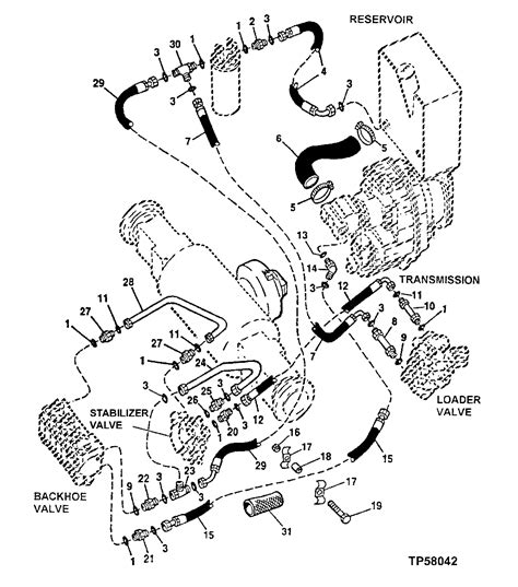 310e Backhoe Loader Main Hydraulic System Epc John Deere R29936 Cf