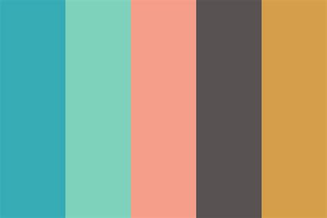 Teal And Gold Color Palette