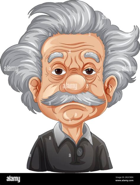 Albert Einstein Cartoon Character Illustration Stock Vector Image And Art