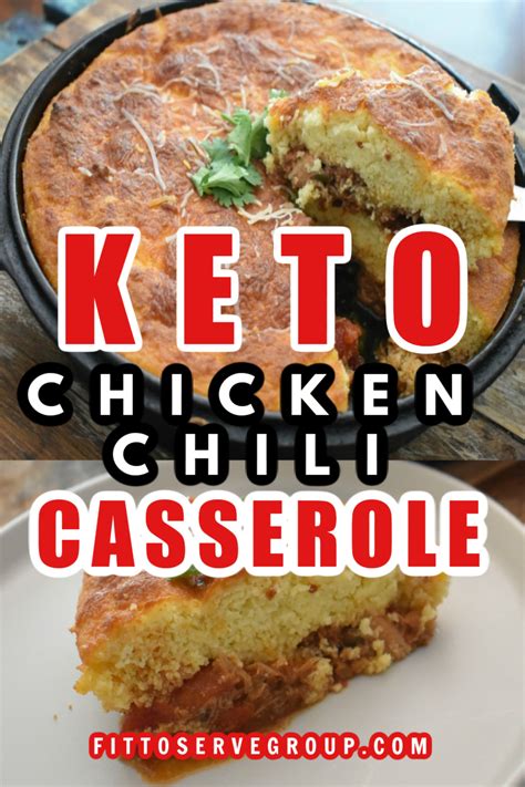 Keto Chicken Chili Cornbread Casserole Fittoserve Group