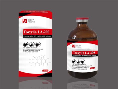 Oxytetracycline 20 La Injectable Solution Shijiazhuang Fengqiang