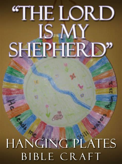 Sunday School Craft The Lord Is My Shepherd Hanging Plates
