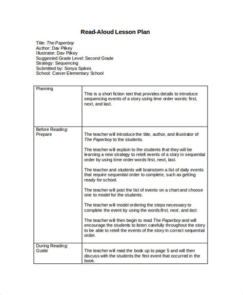Lesson Plan Template 17 Free Word Pdf Document Downloads