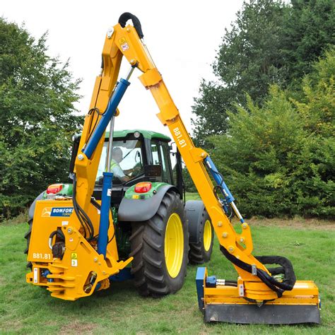 Rear-mount boom mower - B81.81 - BOMFORD Turner Ltd. - flail / folding