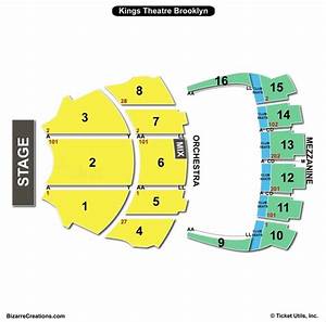 Kings Theatre Seating Chart With Seat Numbers Elcho Table