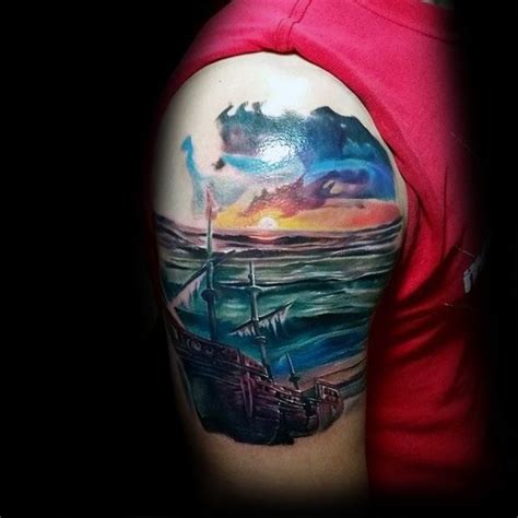 But today, they represent a much larger group of people. 30 Shipwreck Tattoo Designs For Men - Sunken Ink Ideas
