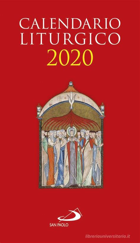Calendario Liturgico 2020 9788892218970 In Liturgia Preghiere E Inni