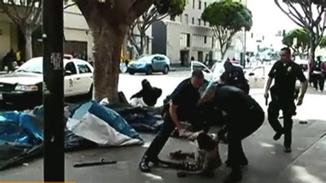 Us Police Shoot Homeless Man Dead In Los Angeles Bbc News