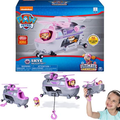 New Paw Patrol Ultimate Rescue Skyes Helicopter Skye Marshall Lights