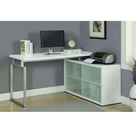 Modern Corner Desk Small White Home Furniture Ideas