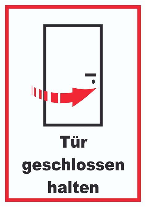 Letzlich wissen am besten die käufer, was das ausfahrt freihalten schild lustig wirklich kann und ob es auch die anforderungen erfüllt. Tür geschlossen halten Schild | HB-Druck Schilder ...