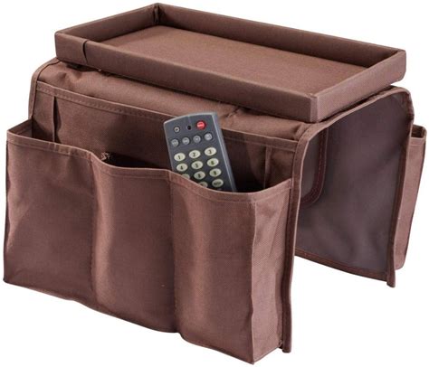 Handy 5 pocket organizer to sit over your chair arm rest. 6 Pocket Sofaside Armchair Caddy Arm Rest Organizer With ...