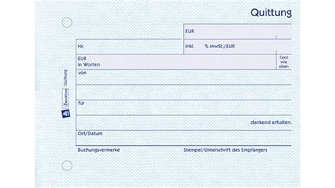 Quittung englisch | quittung translation. Avery-Zweckform Quittung Formular 300 DIN A6 quer Anzahl ...