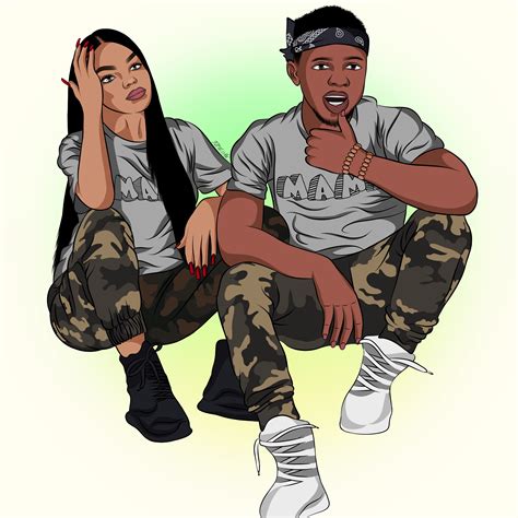 Dope Black Cartoon Couple Drawings Hot Sex Picture