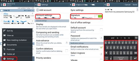 Solved How To Change Your Email Signature On An Android 4