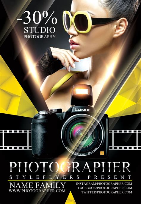 Photography Flyer Template Free Psd Printable Templates