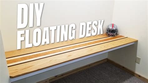Diy Floating Desk Easy How To Make A Timber Floating Wall Desk