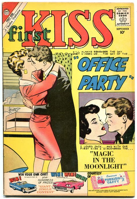 First Kiss 16 1960 Silver Age Charlton Romance Office Party Fvf