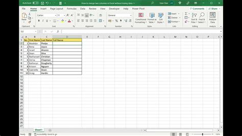 How To Combine Two Columns In Excel Without Losing Data Cellularnews