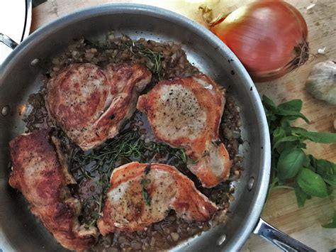 Pan Braised Pork Chops With Herb Wine Sauce — Adventure Kitchen