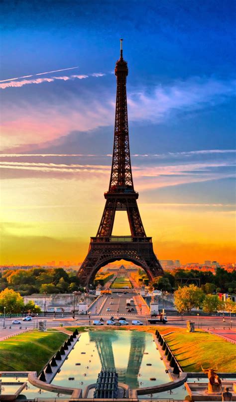 Eiffel Tower Paris Summer Day July Desktop Wallpapers