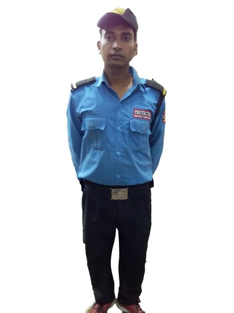 Mens Poly Cotton Security Guard Uniform Size S Xxl At Rs 700set In