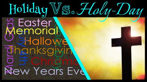 Holidays Vs Holy Days S2e19 Youtube