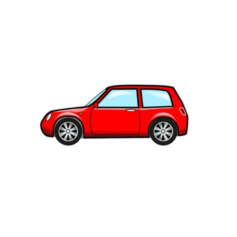 A Hatchback Car Vector Illustration Free Svg